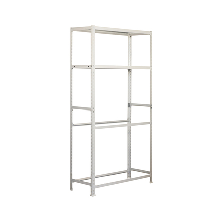Rayonnage pour garage auto - 2000x1000x400 - 4 niveaux Blanc - SIMON RACK - 8435104944219