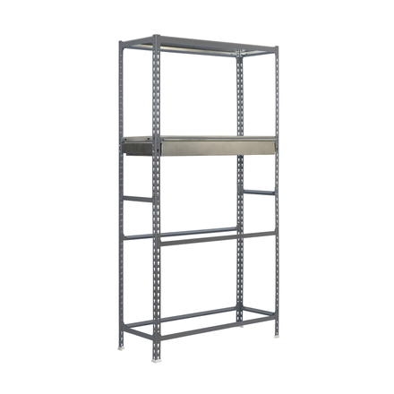 Rayonnage pour garage auto - 2000x1000x400 - 4 niveaux Gris - SIMON RACK - 8435104944264