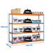 Étagère mobile charge moyenne 400kg - 2000x1200x450 - 4 niveaux Bleu/Orange - SIMON RACK - 8435104946633