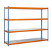 Étagère mobile charge moyenne 400kg - 2000x1500x600 - 4 niveaux Bleu/Orange - SIMON RACK - 8435104946664