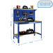 Kit établi Bricolage - 1445x910x610 - 3 niveaux Bleu/Bois - SIMON RACK - 8435104946824