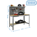 Kit établi Bricolage - 1445x910x610 - 3 niveaux Gris/Bois - SIMON RACK - 8435104946848