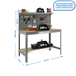 Kit établi Bricolage - 1445x1210x610 - 3 niveaux Gris/Bois - SIMON RACK - 8435104946879