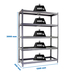 Étagère mobile charge moyenne 400kg - 2000x1200x600 - 5 niveaux Galvanisé - SIMON RACK - 8435104949832