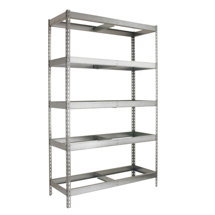 Étagère mobile charge moyenne 400kg - 2000x1800x450 - 5 niveaux Galvanisé - SIMON RACK - 8435104949863