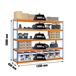 Étagère mobile charge moyenne 400kg - 2000x1200x450 - 5 niveaux Bleu/Orange/Bois - SIMON RACK - 8435104950005