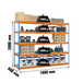 Étagère mobile charge moyenne 400kg - 2000x1800x600 - 5 niveaux Bleu/Orange/Bois - SIMON RACK - 8435104950050