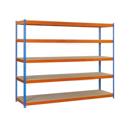 Étagère mobile charge moyenne 400kg - 2000x1200x600 - 5 niveaux Bois - SIMON RACK - 8435104950074