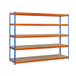 Étagère mobile charge moyenne 400kg - 2000x1200x600 - 5 niveaux Bois - SIMON RACK - 8435104950074