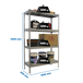 Étagère mobile charge moyenne 400kg - 2000x1800x600 - 4 niveaux Galvanisé - SIMON RACK - 8435104950302