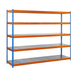 Étagère mobile charge moyenne 400kg - 2000x1200x450 - 5 niveaux Galvanisé - SIMON RACK - 8435104950371