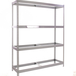 Étagère charge moyenne 500 à 600kg - 2000x2400x600 - 4 niveaux Galvanisé - SIMON RACK - 8435104950739
