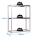 Étagère charge moyenne 500 à 600kg - 2000x1800x900 - 5 niveaux Galvanisé - SIMON RACK - 8435104950876