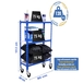 Rayonnage mobile métallique léger sans vis 975x800x400 - 3 niveaux Bleu/Blanc - SIMON RACK - 8435104952900
