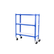 Rayonnage mobile métallique léger sans vis 975x1000x500 - 3 niveaux Bleu/Blanc - SIMON RACK - 8435104953143