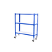 Rayonnage mobile métallique léger sans vis 975x1100x500 - 3 niveaux Bleu/Galvanisé - SIMON RACK - 8435104953204