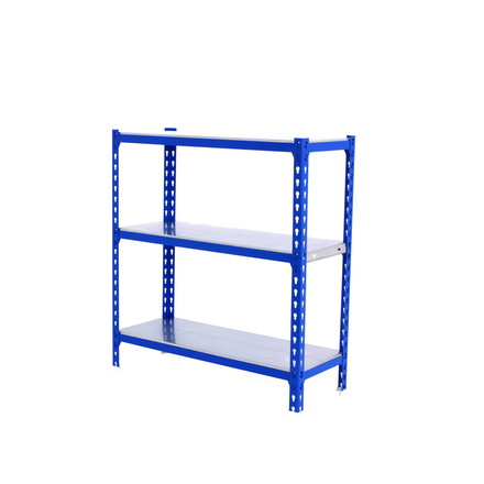 Rayonnage métallique léger sans vis 900x800x300 - 3 niveaux Bleu - SIMON RACK - 8435104953242