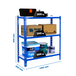 Rayonnage métallique léger sans vis 900x1100x300 - 3 niveaux Bleu/Blanc - SIMON RACK - 8435104953341