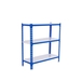Rayonnage métallique léger sans vis 900x800x400 - 3 niveaux Bleu/Blanc - SIMON RACK - 8435104953389