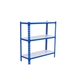 Rayonnage métallique léger sans vis 900x1100x400 - 3 niveaux Bleu/Blanc - SIMON RACK - 8435104953501