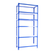 Rayonnage métallique léger sans vis 2500x800x500 - 6 niveaux Bleu/Blanc - SIMON RACK - 8435104954027