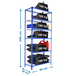 Rayonnage métallique léger sans vis 2500x900x500 - 6 niveaux Bleu/Blanc - SIMON RACK - 8435104954065