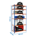 Rayonnage métallique léger sans vis 2500x1100x500 - 6 niveaux Bleu/Orange/Galvanisé - SIMON RACK - 8435104954157