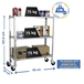 Rayonnage mobile bois-métal léger sans vis 975x900x300 - 3 niveaux Bois - SIMON RACK - 8435104954256