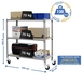 Rayonnage mobile bois-métal léger sans vis 975x1000x300 - 3 niveaux Gris/Bois - SIMON RACK - 8435104954263