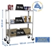 Rayonnage mobile bois-métal léger sans vis 975x1000x300 - 3 niveaux Bois - SIMON RACK - 8435104954294