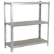 Rayonnage bois-métal léger sans vis 900x800x400 - 3 niveaux Bois - SIMON RACK - 8435104954850