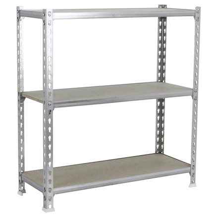 Rayonnage bois-métal léger sans vis 900x800x500 - 3 niveaux Bois - SIMON RACK - 8435104955017