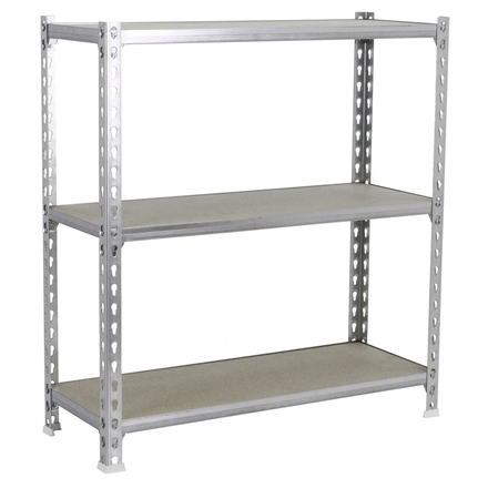 Rayonnage bois-métal léger sans vis 900x1100x500 - 3 niveaux Bois - SIMON RACK - 8435104955130