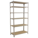 Rayonnage bois-métal léger sans vis 2500x1000x400 - 6 niveaux Bois - SIMON RACK - 8435104955413