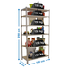 Rayonnage bois-métal léger sans vis 2500x1000x400 - 6 niveaux Bois - SIMON RACK - 8435104955413