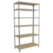 Rayonnage bois-métal léger sans vis 2500x1100x500 - 6 niveaux Bois - SIMON RACK - 8435104955611