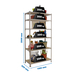 Rayonnage bois-métal léger sans vis 2500x1100x500 - 6 niveaux Bois - SIMON RACK - 8435104955611