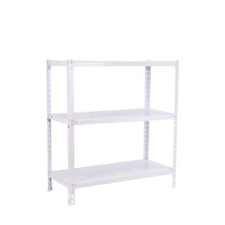 Étagère en kit charge légère sans vis 900x1100x300 - 3 niveaux Blanc - SIMON RACK - 8435104955710