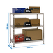 Étagère en kit charge légère sans vis 900x1100x500 - 3 niveaux Galvanisé - SIMON RACK - 8435104955970