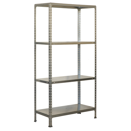 Étagère en kit charge légère sans vis 1500x900x300 - 4 niveaux Galvanisé - SIMON RACK - 8435104956014