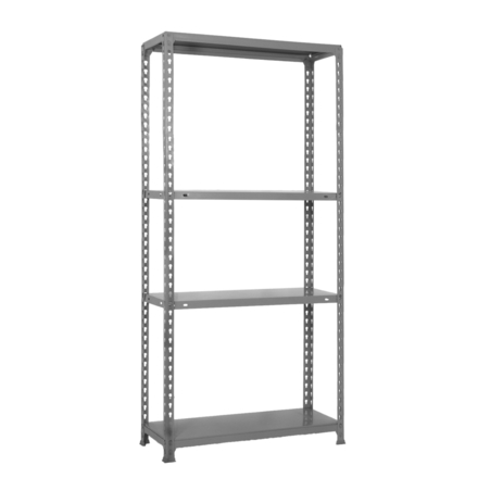 Étagère en kit charge légère sans vis 1500x1000x400 - 4 niveaux Gris - SIMON RACK - 8435104956120
