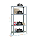 Étagère en kit charge légère sans vis 1500x1000x400 - 4 niveaux Gris - SIMON RACK - 8435104956120