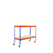 Étagère mobile charge moyenne 75kg - 975x1500x750 - 2 niveaux Bleu/Orange - SIMON RACK - 8435104956403
