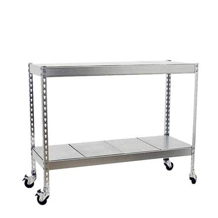 Étagère mobile charge moyenne 75kg - 975x1200x450 - 2 niveaux Galvanisé - SIMON RACK - 8435104956410