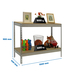 Étagère charge moyenne 500 à 600kg - 900x1500x450 - 2 niveaux Bois - SIMON RACK - 8435104956557