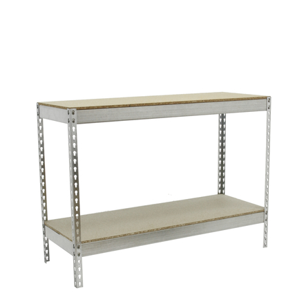 Étagère charge moyenne 500 à 600kg - 900x1500x750 - 2 niveaux Bois - SIMON RACK - 8435104956632