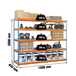 Étagère charge moyenne 500 à 600kg - 3000x1500x450 - 5 niveaux Bleu/Orange/Bois - SIMON RACK - 8435104956922