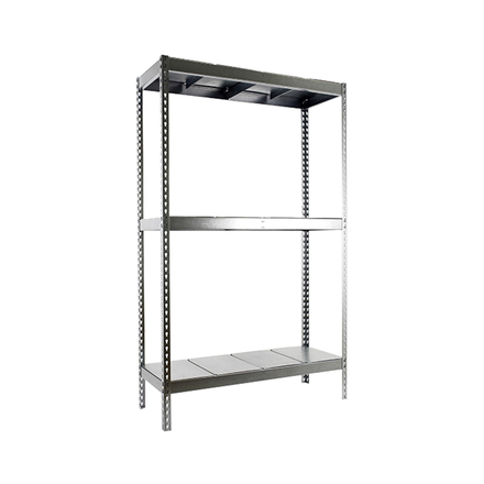 Étagère charge moyenne 500 à 600kg - 1500x1200x750 - 3 niveaux Galvanisé - SIMON RACK - 8435104957219