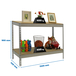 Étagère mobile charge moyenne 400kg - 900x1500x450 - 2 niveaux Bois - SIMON RACK - 8435104957592