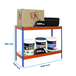 Étagère mobile charge moyenne 400kg - 900x1500x600 - 2 niveaux Bleu/Orange - SIMON RACK - 8435104958124